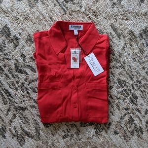 Red Express Slim Fit Portofino Shirt